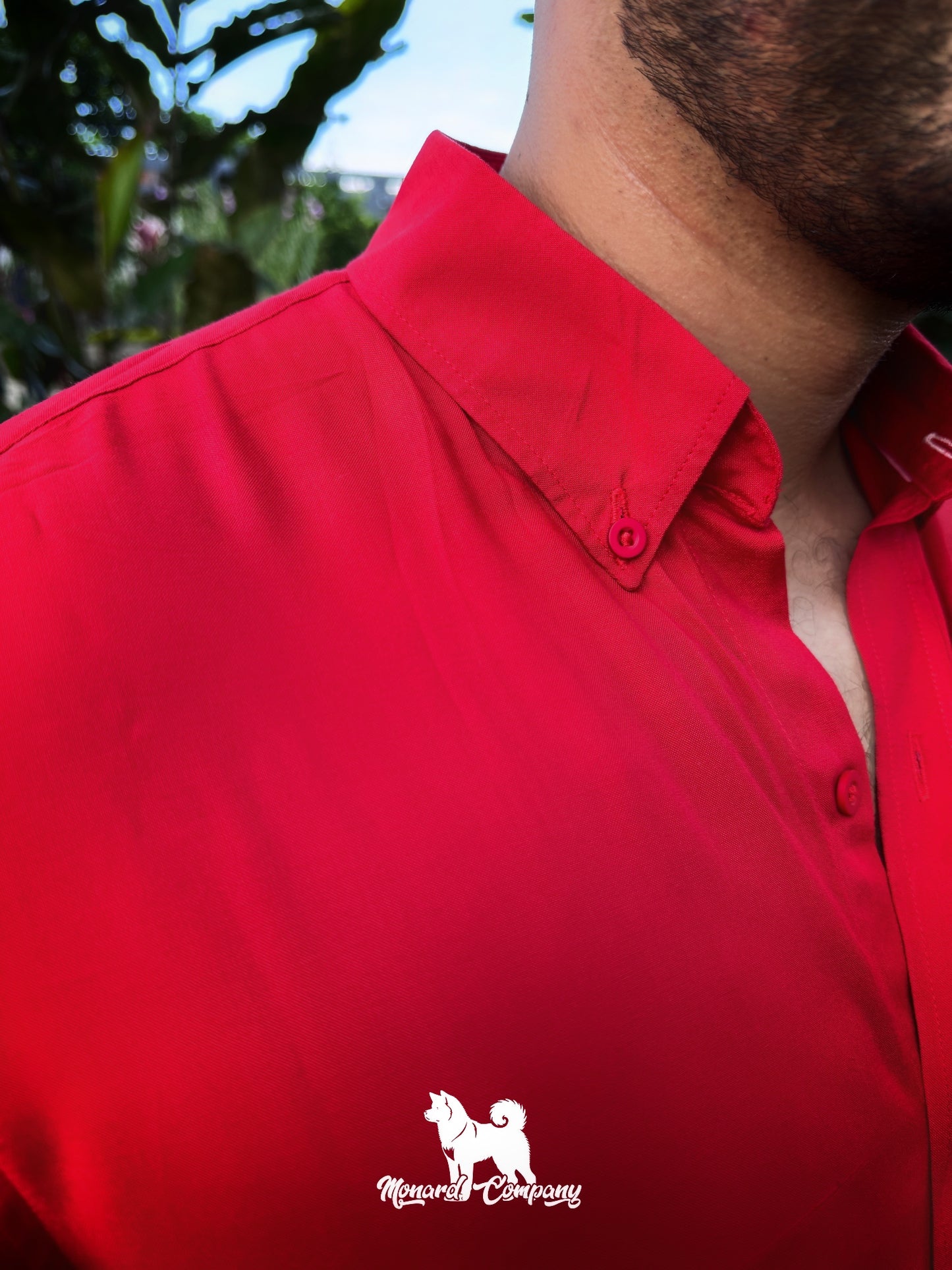 Camisa manga corta roja