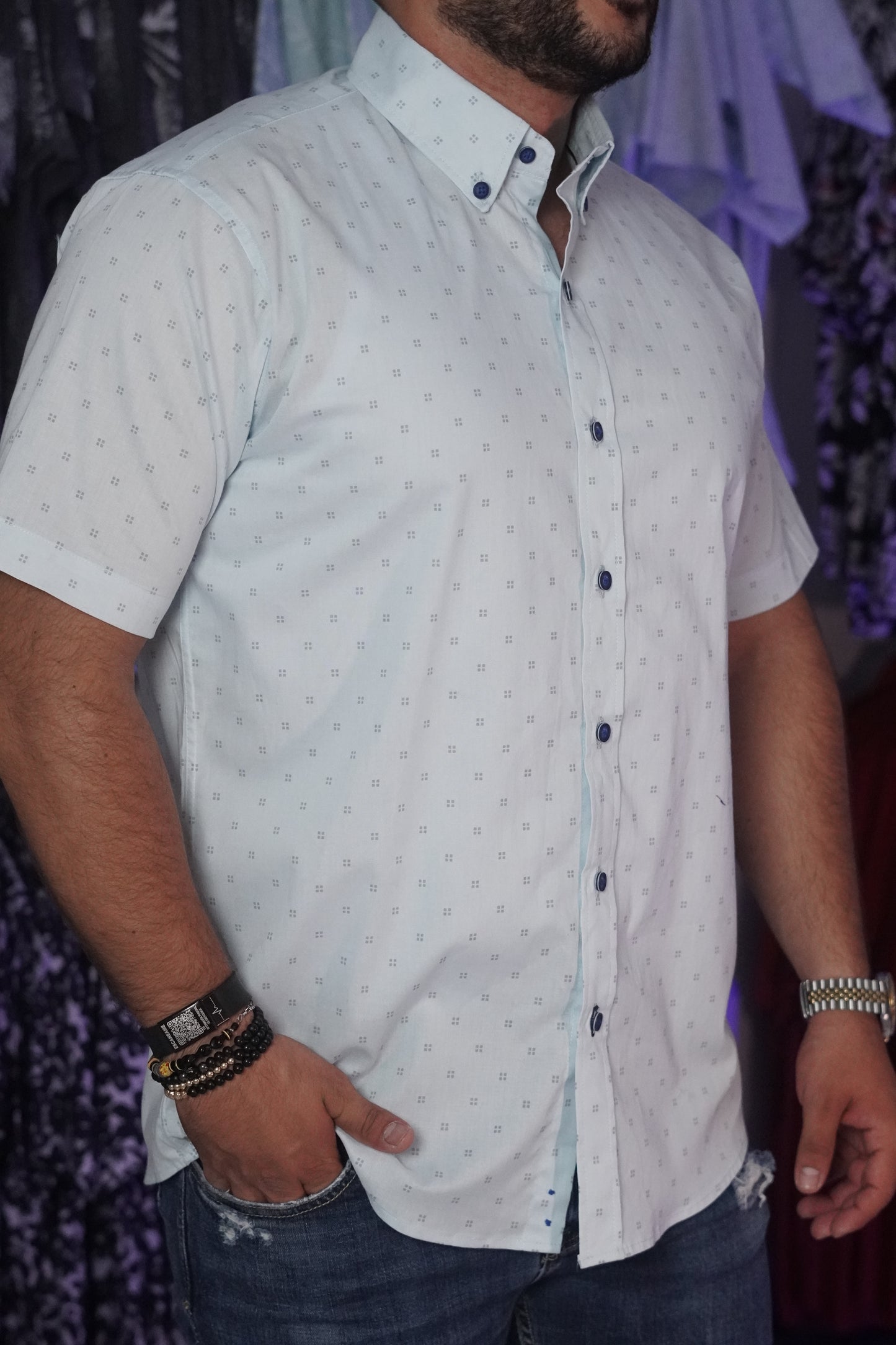 Camisa manga corta blanca