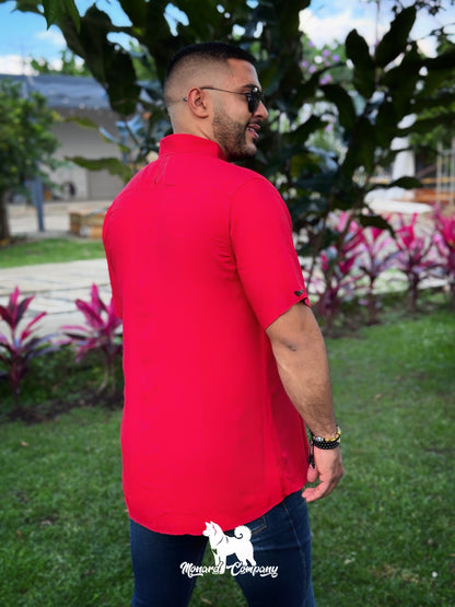 Camisa manga corta roja