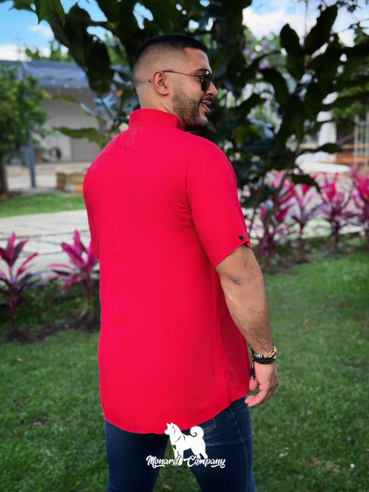 Camisa manga corta roja