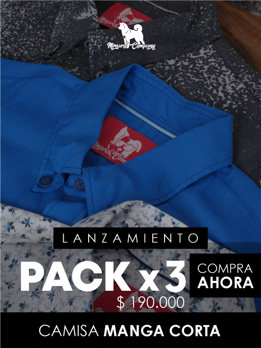 Pack X3 Camisa manga corta