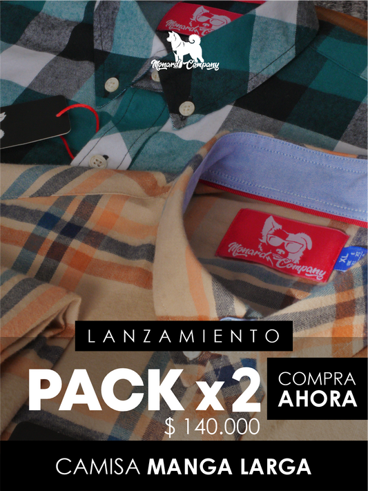 Pack X2 Camisa manga larga
